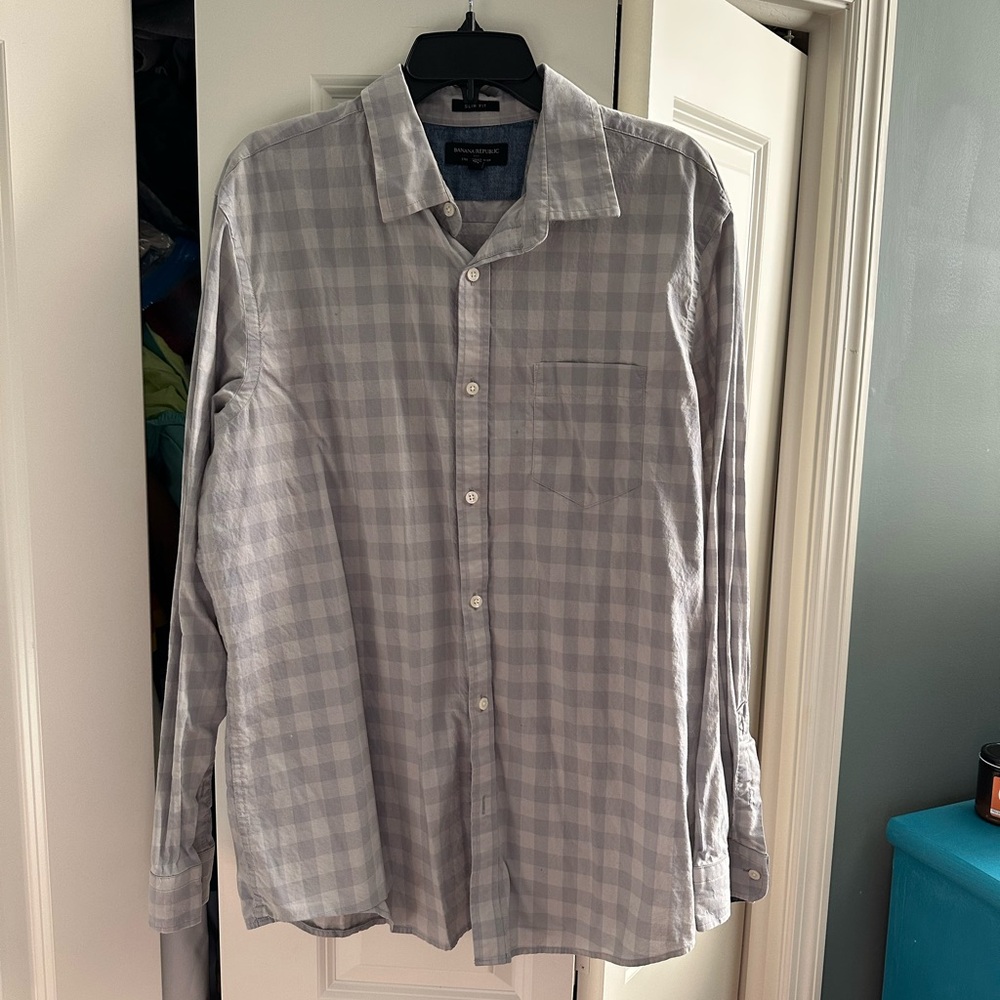 Men’s button up XL slim Banana Republic